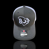 803 Richardson Charcoal - White Trucker