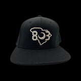 803 Flexfit Flatbill Black Hat