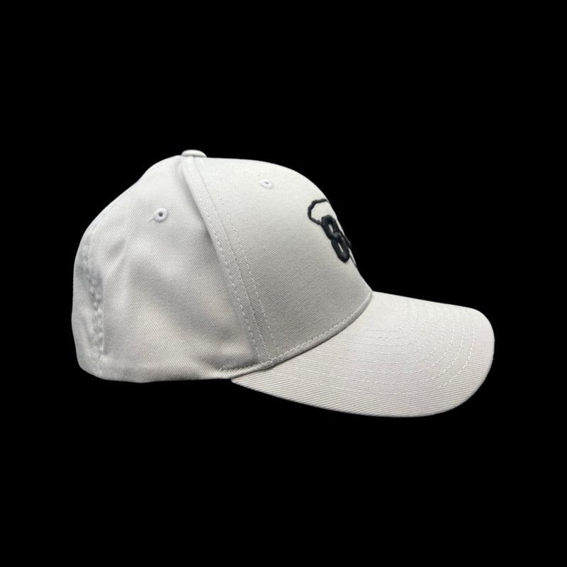 803 Flexfit Silver fitted cotton hat