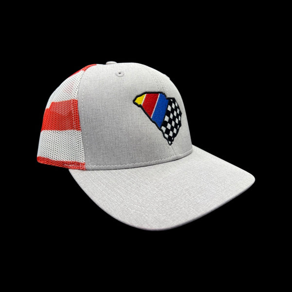 SC Racing DNA Stars & Stripes Heather Grey Trucker