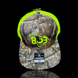 803 Richardson Realtree Neon Yellow Trucker