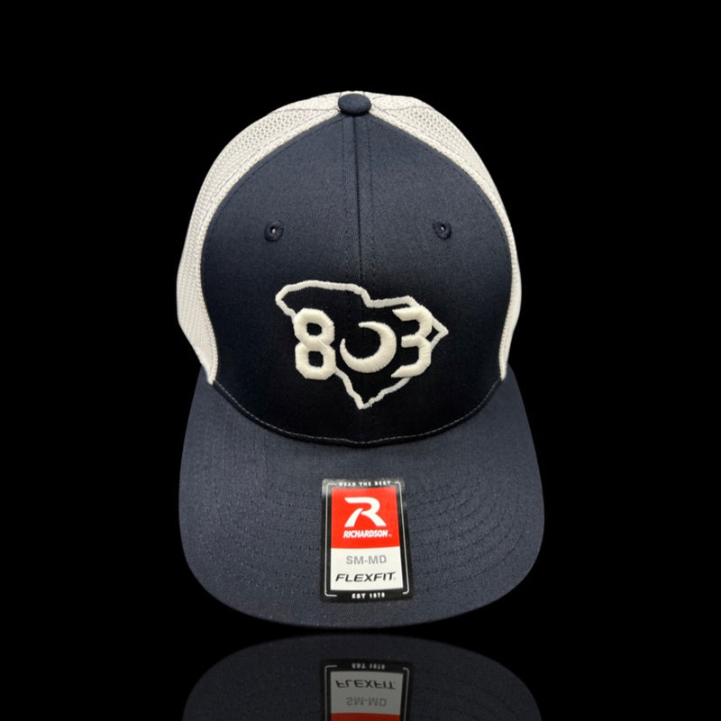 803 Richardson RFlex Fitted Dark Navy / White