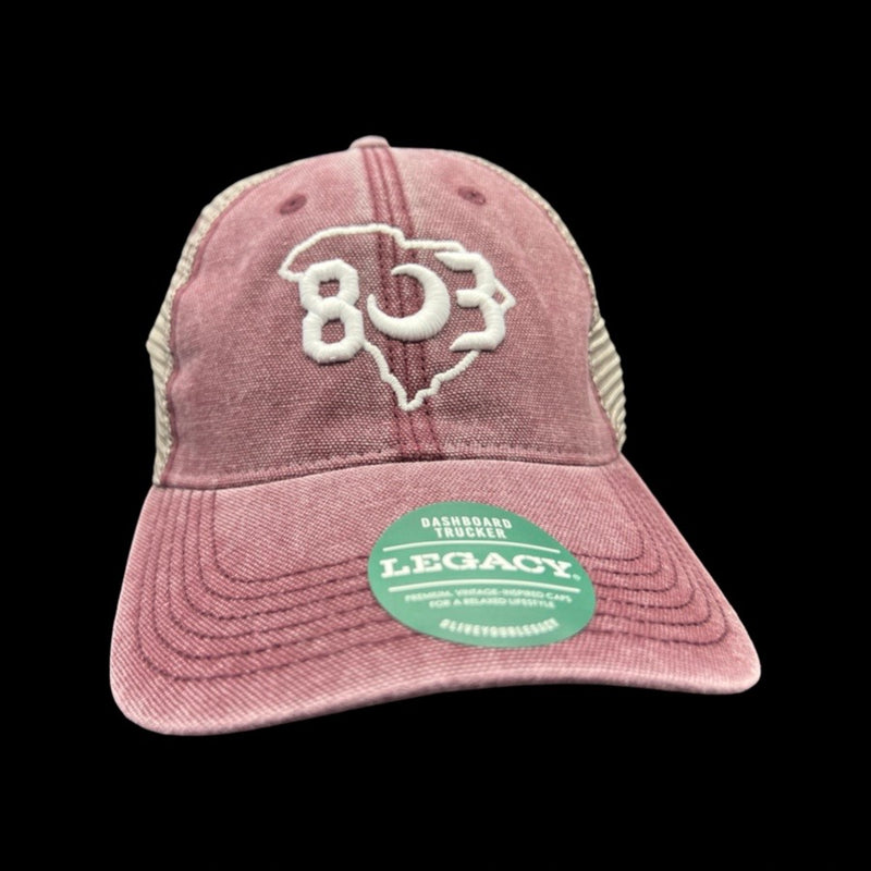 803 Legacy Vintage Low Profile Garnet Trucker