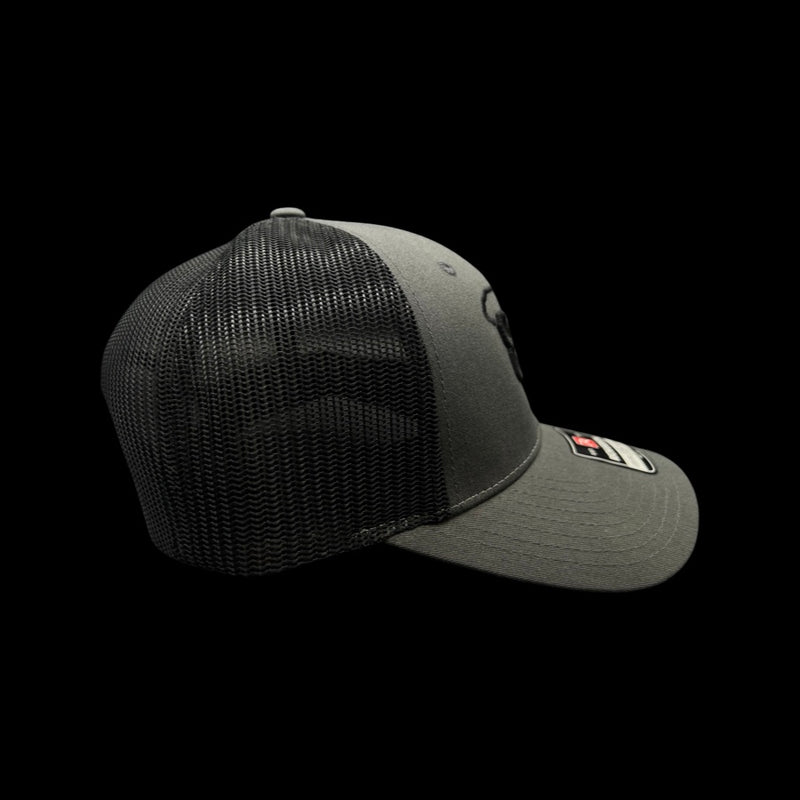 803 Richardson 115 Low Profile Charcoal Black Trucker