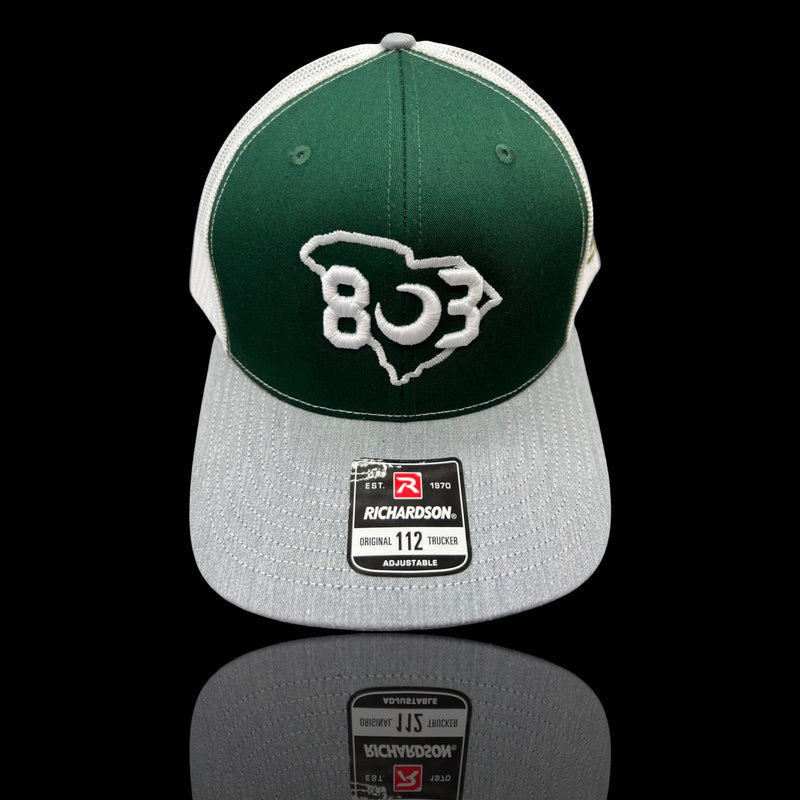 803 River Bluff Special Edition Grey White Green Trucker