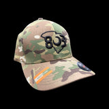 803 Flexfit Multicam fitted cotton hat