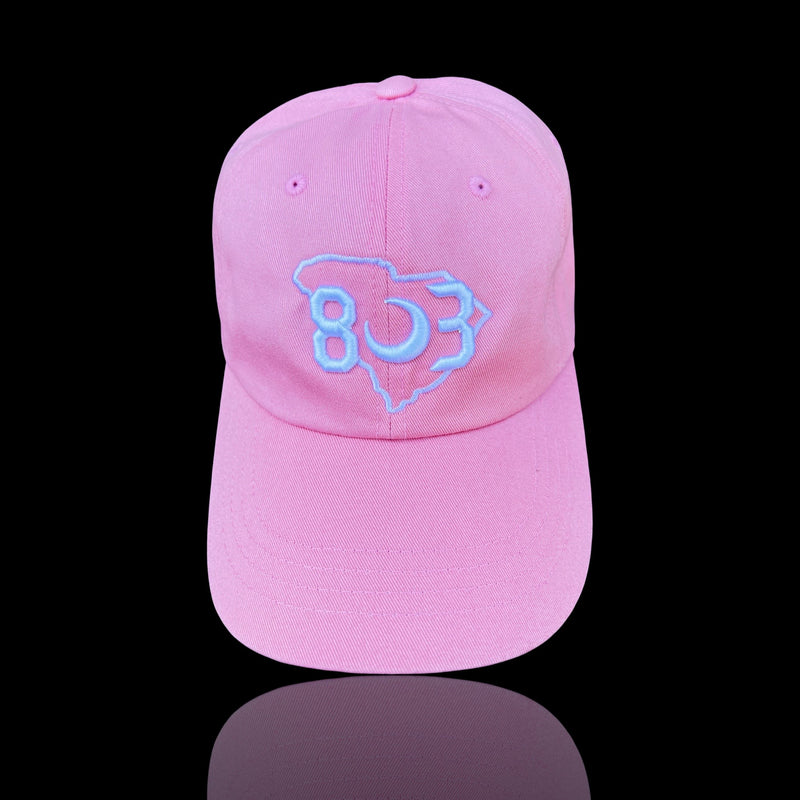 803 Yupoong Adjustable Pink Cleanup Hat