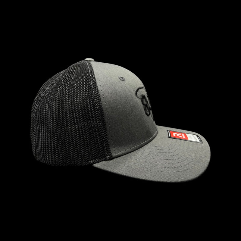 803 Richardson Rflex Fitted Mesh Charcoal/Black