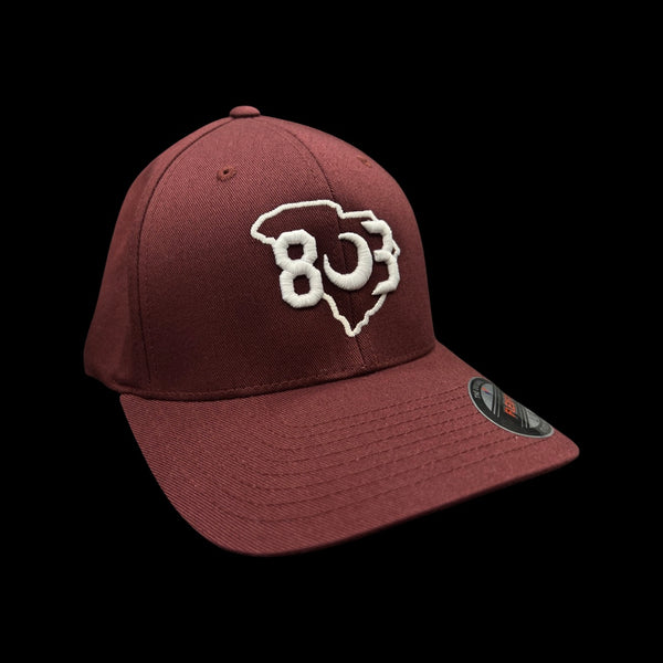 Flexfit Maroon Garnet Fitted Cotton Hat