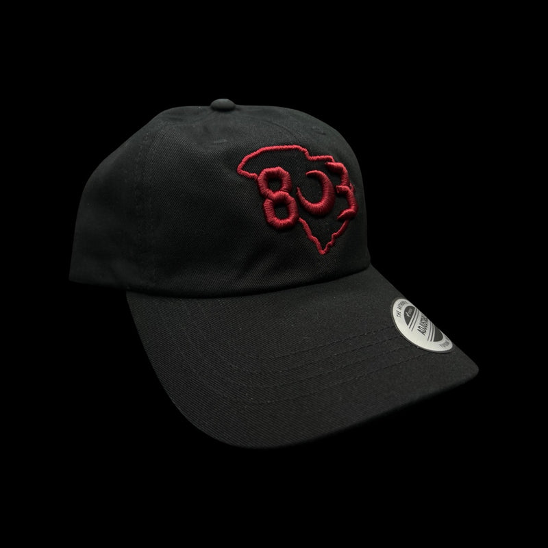 803 Yupoong Black Widow Garnet Adjustable Cleanup Hat