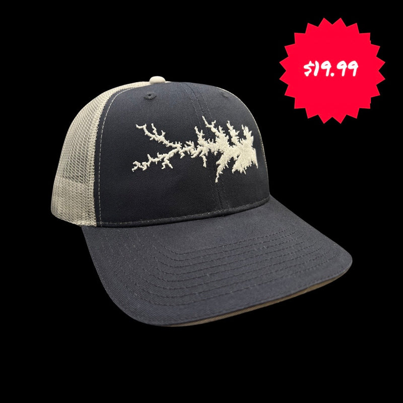 1776 $19 Lake Murray Navy Silver Trucker Hat