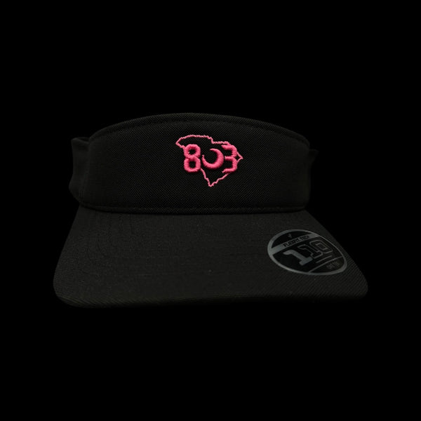 803 Flexfit Adjustable Visor - Black Hot Pink