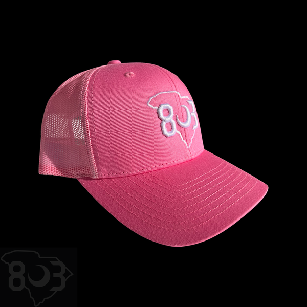 803 Yupoong Pink Trucker